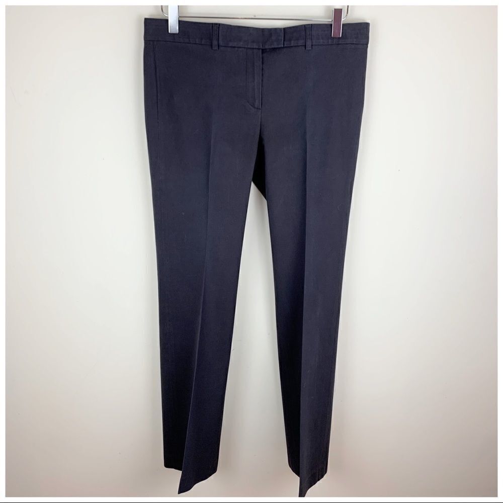 Theory Brown Stretch Mid-Rise Cotton Dress Pant Boot Cut Sz 4‎